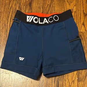 Volaco Women's Blue Athletic Shorts